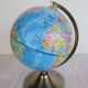 World globe: metal world map