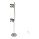 Lampadaire vintage métal brossé – années 70 – style Disderot / Reggian