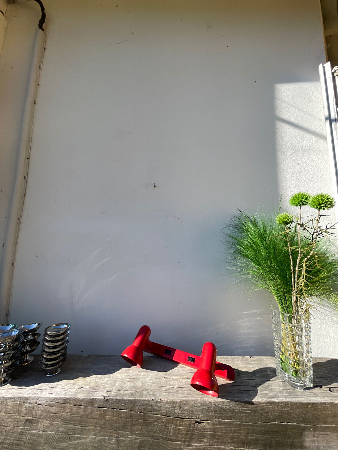 Applique 2 spots orientables en métal rouge