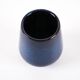 Vase en céramique bleu marine, design danois, années 1970, fabriqué au Danemark