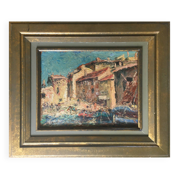 Tableau by Julien Gustave Gagliardini (1846 - 1927)? St Jean Cap Ferrat