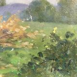 Old green trees table