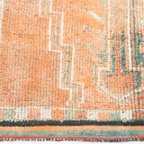 3x12 pale orange herki runner rug 99x380cm