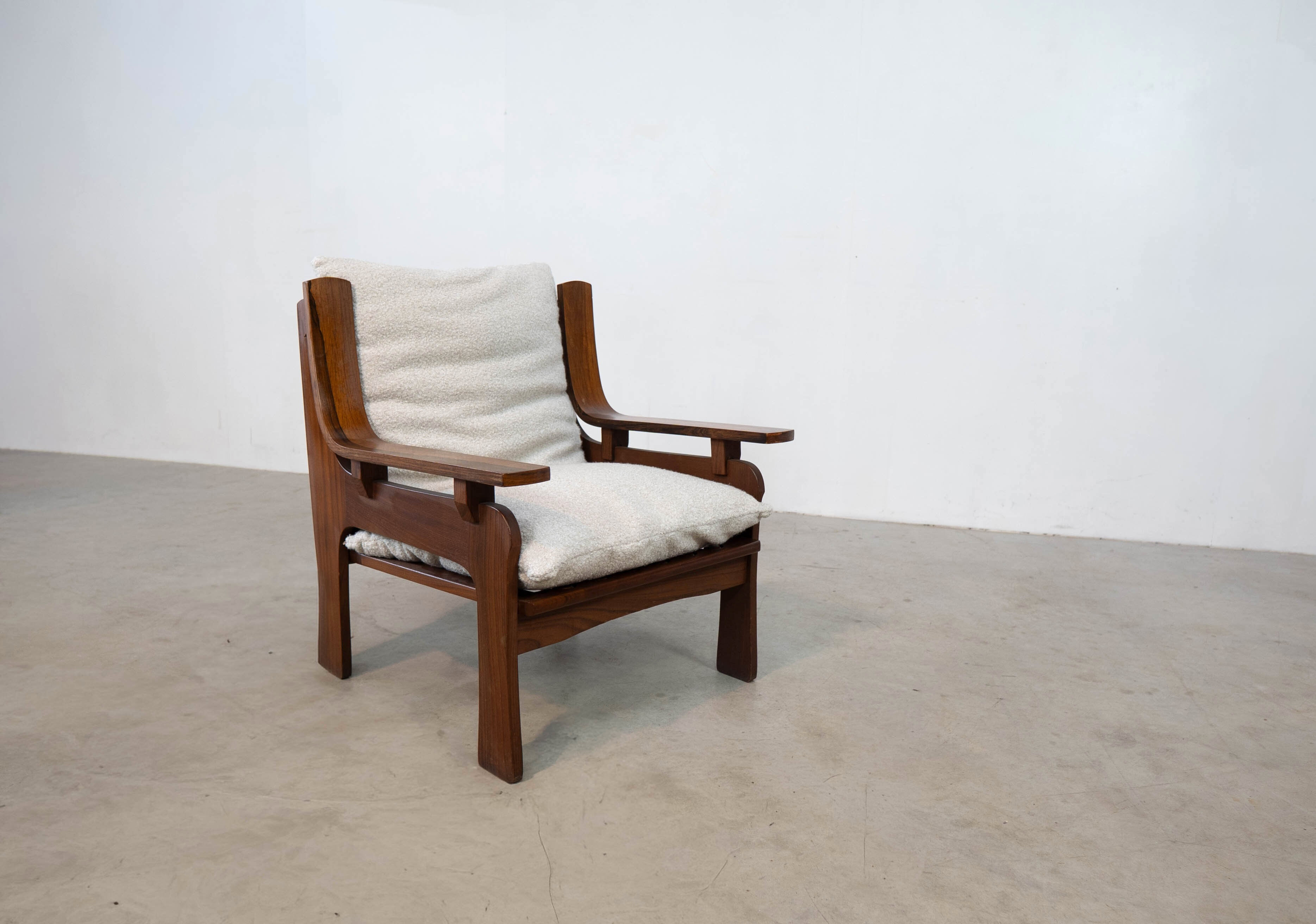 1970s rosewood Italian lounge chairs