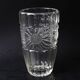 Large Vintage Sunflower Glass Vase: Bohemia Glass, Czech Republic, 1960s