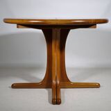Scandinavian Solid Wood Teak Dining Table 1960s