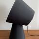 Sculptural black table lamp – Italian design spirit / Habitat