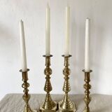 Old brass candlesticks England