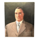 Portrait of a man, oil on canvas, signed Prochazka 1938, antique Art Deco.