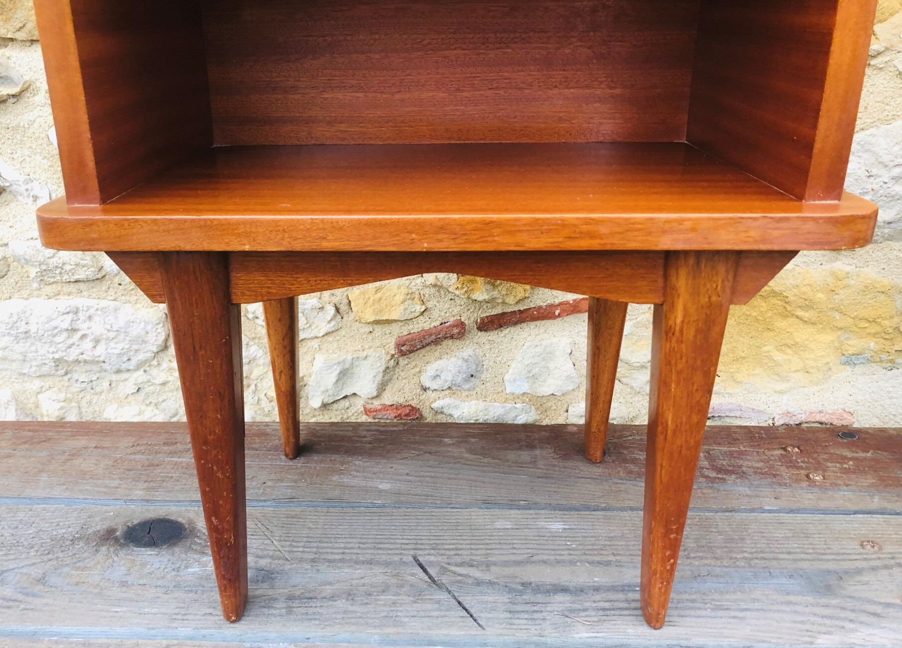 Pair of vintage bedside tables, Scandinavian style 60s