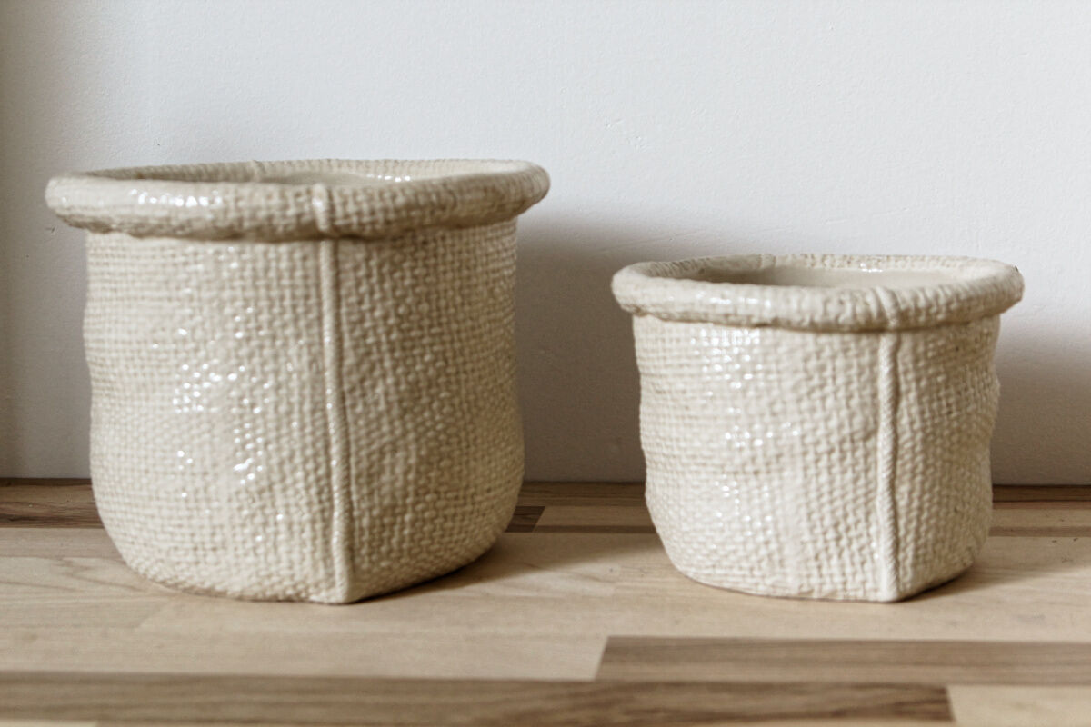 Pair of cache pots - Christian Dior