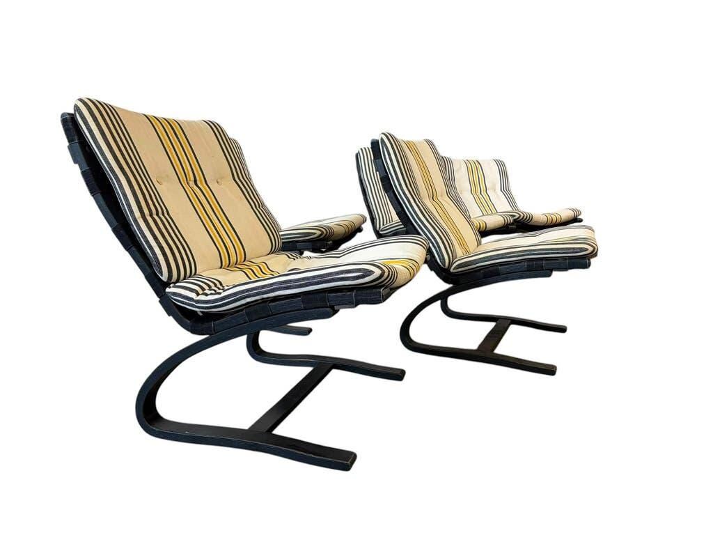 Vintage wooden armchair / single seat Ingmar Relling for Westnofa