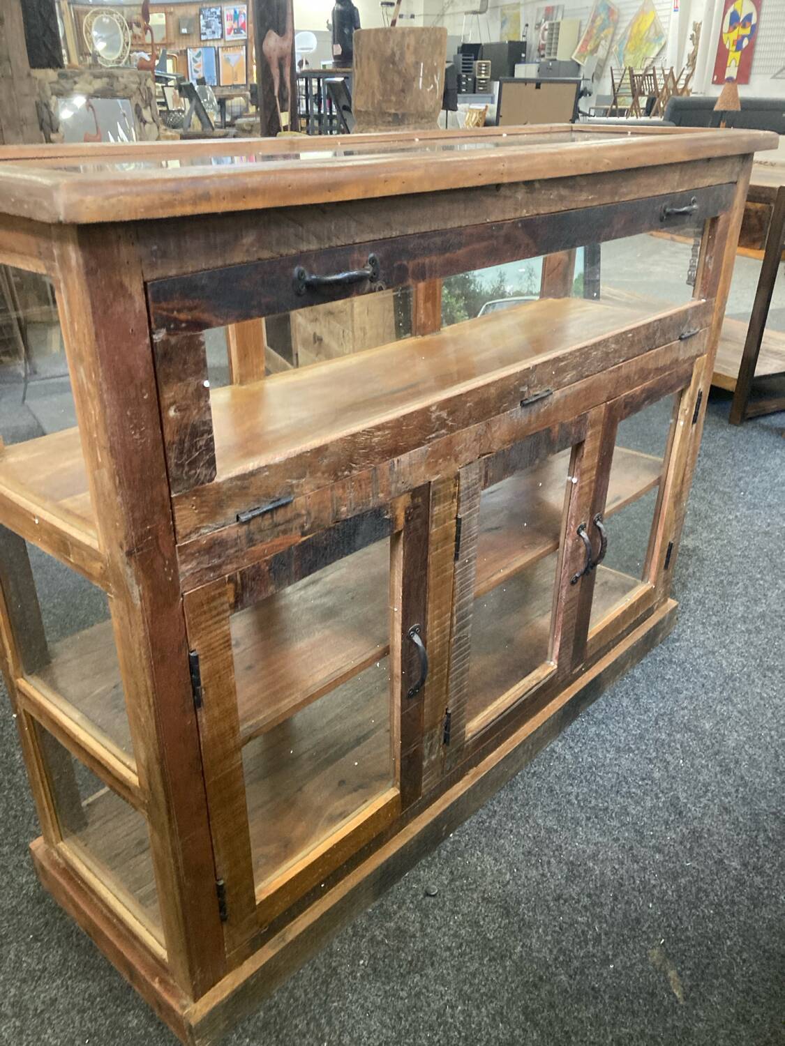 Exotic Wood counter display case