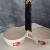 Duo de tasses faïence