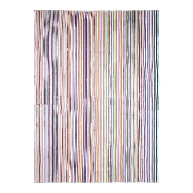 Vintage Turkish Oushak Handmade Wool Cotton Pink Area Rug 290x405