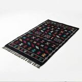 Black ethnic sabra rug 90x150 cm