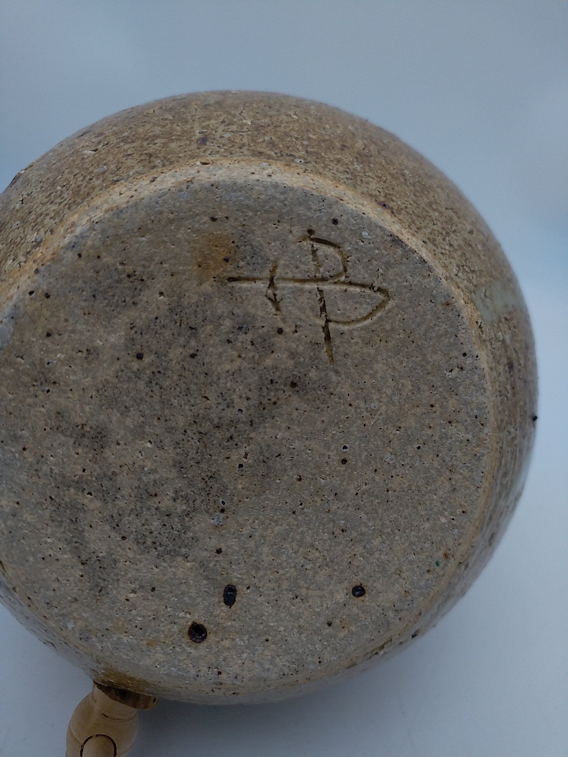 Vinegar in sandstone pyrity signed Alain Blanchard.