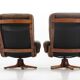 Scandinavian armchairs leather 1970 s