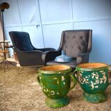 Varnished terracotta jar