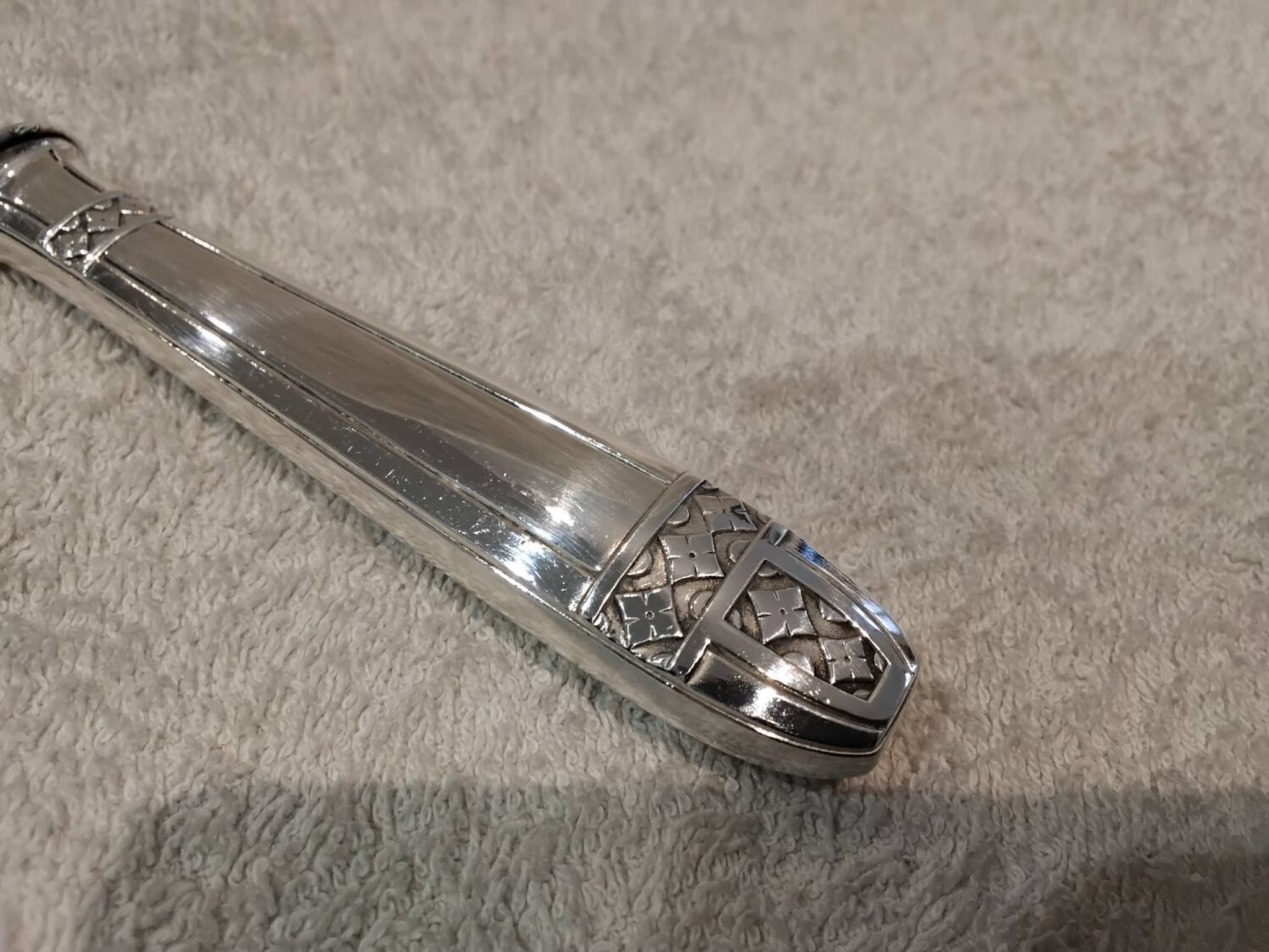 Silver metal pie server Liberty Grand Prix Monaco