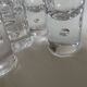 Set of 6 Scandinavian bubble foot vodka shots 1970