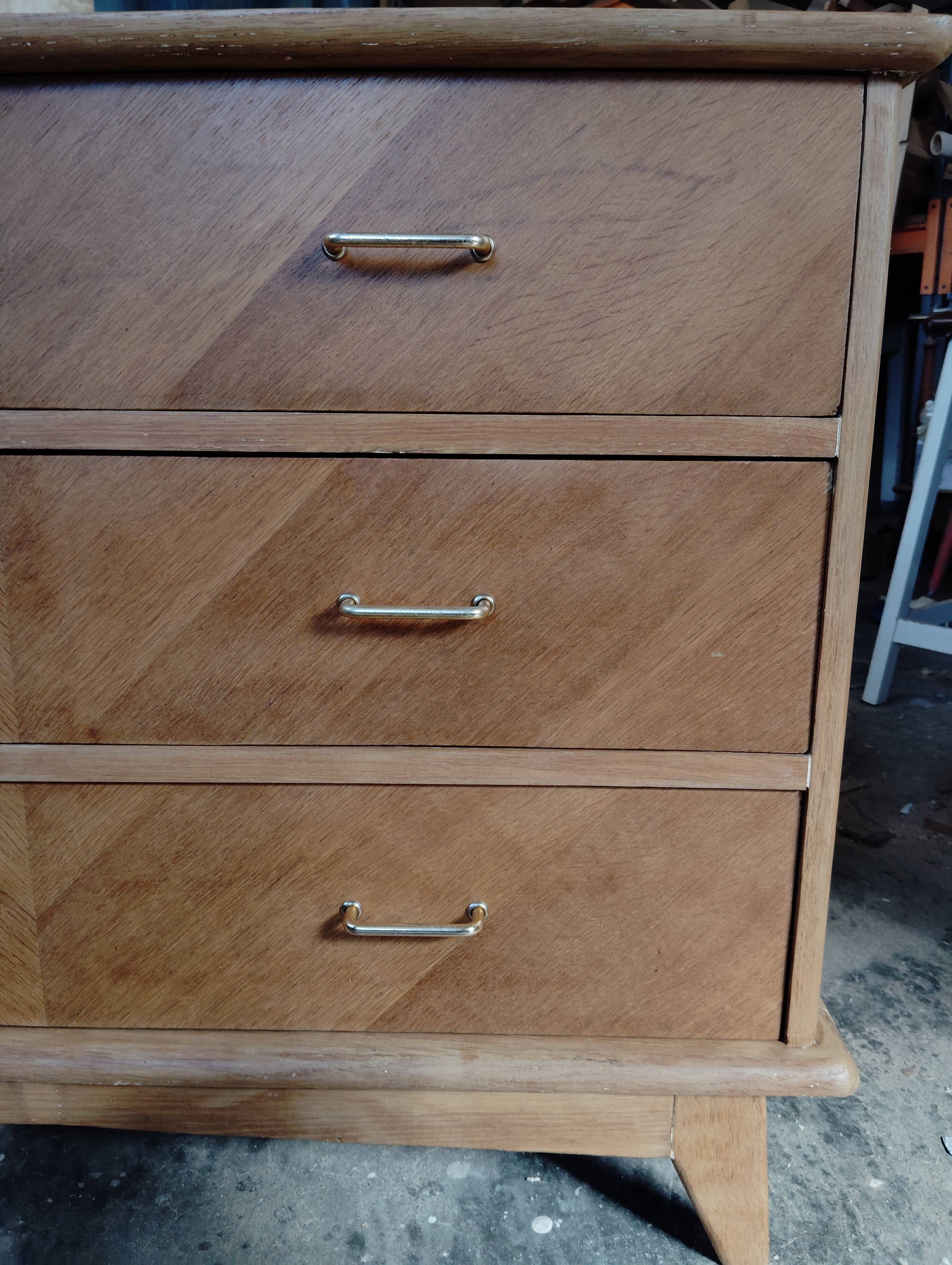 Commode pieds compas grande largeur