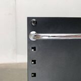 Postmodern perforated metal service trolley, 1980s