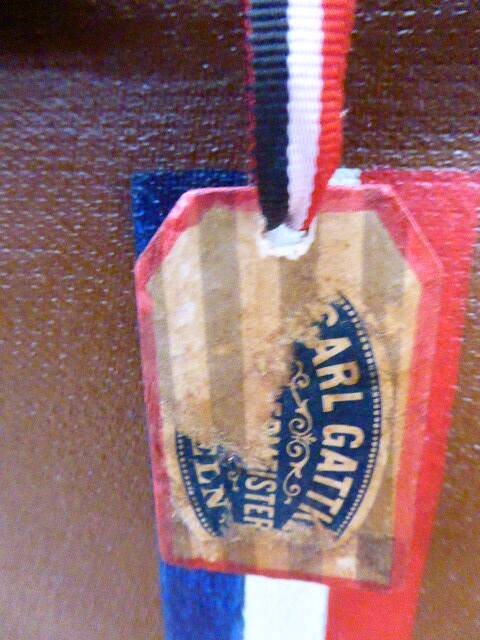 Curved mail bag in tawny from the 1920s - 100 x 54 x 46 cm