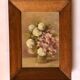 Painting, bouquet of flowers, oil, signed J. Fleig, 20th century