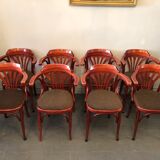 8 fauteuils bistrot anciens