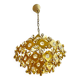 Brutalist Palwa crystal and gilt chandelier, 1960s
