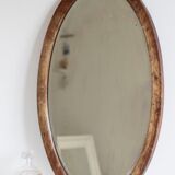 Old mirror beveled oval