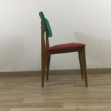 Chaise bicolore des années 60