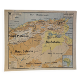 Vidal Lablache school map - Algeria and Tunisia