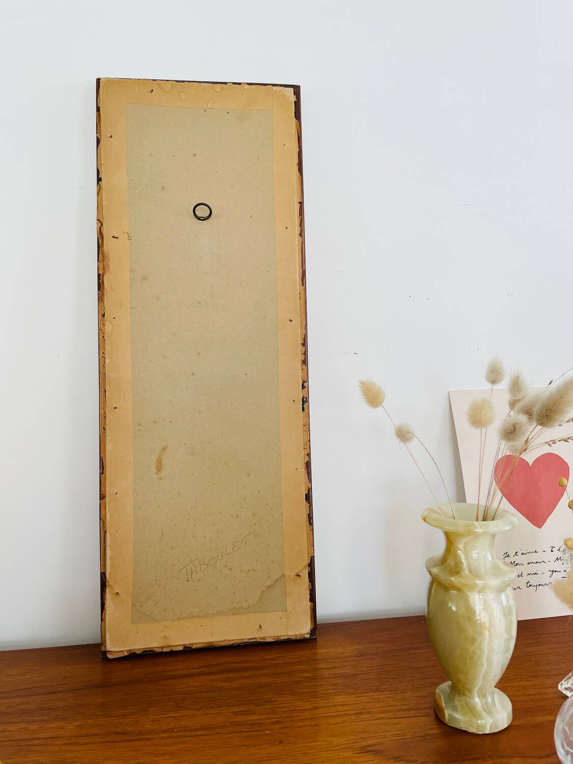 Vintage rose canvas frame