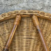 Pair of rattan armchairs from the 1950s.
