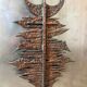 Brutalist bronze sculpture painting from the 70s