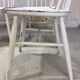 Lot of 4 white wooden chairs
