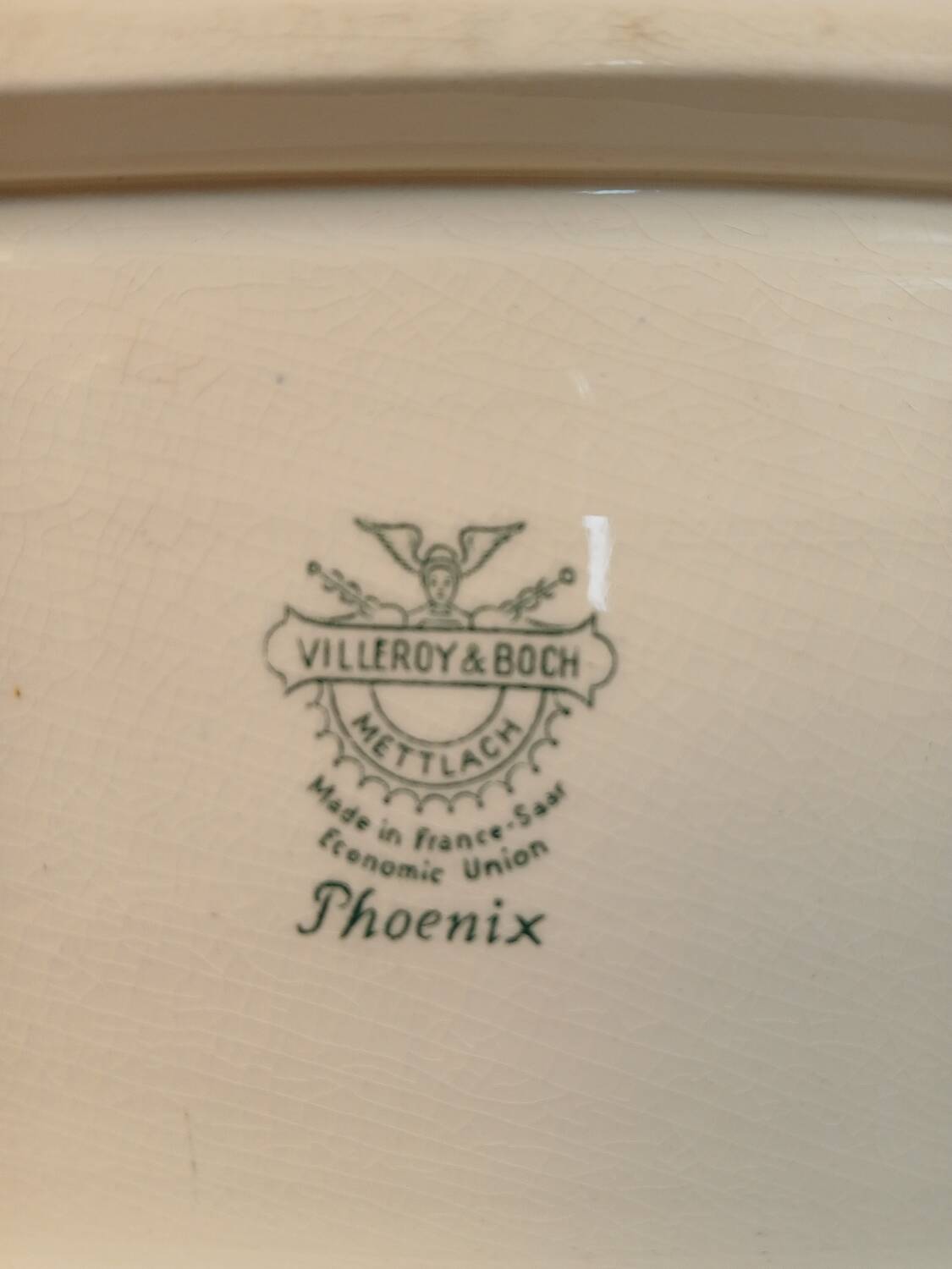 Large oval dish Villeroy & Boch model Phoenix, 59×24 cm, earthenware