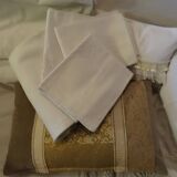 Lot 3 sheets and 3 monogrammed assorted piles