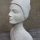 Woman bust in plaster