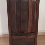 Buffet bas vintage 1700 en bois de chêne. Commode rustique en bois