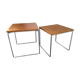 Teak and steel nesting tables from Brabantia, 1960s