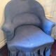 Fauteuils crapaud bleu