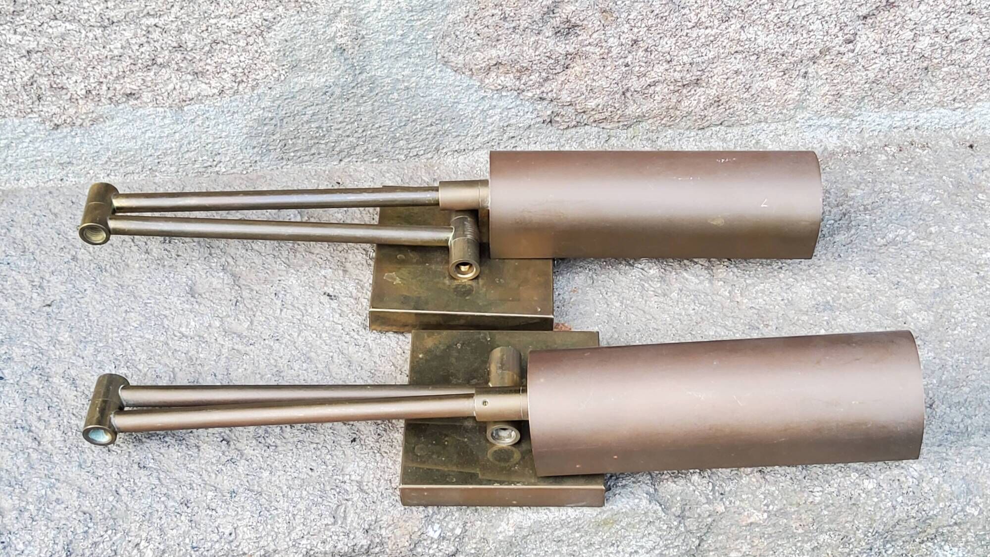 Pair of brass reading lights from the 70s/80s