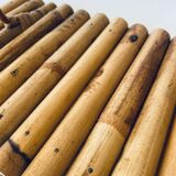 Rattan coat rack