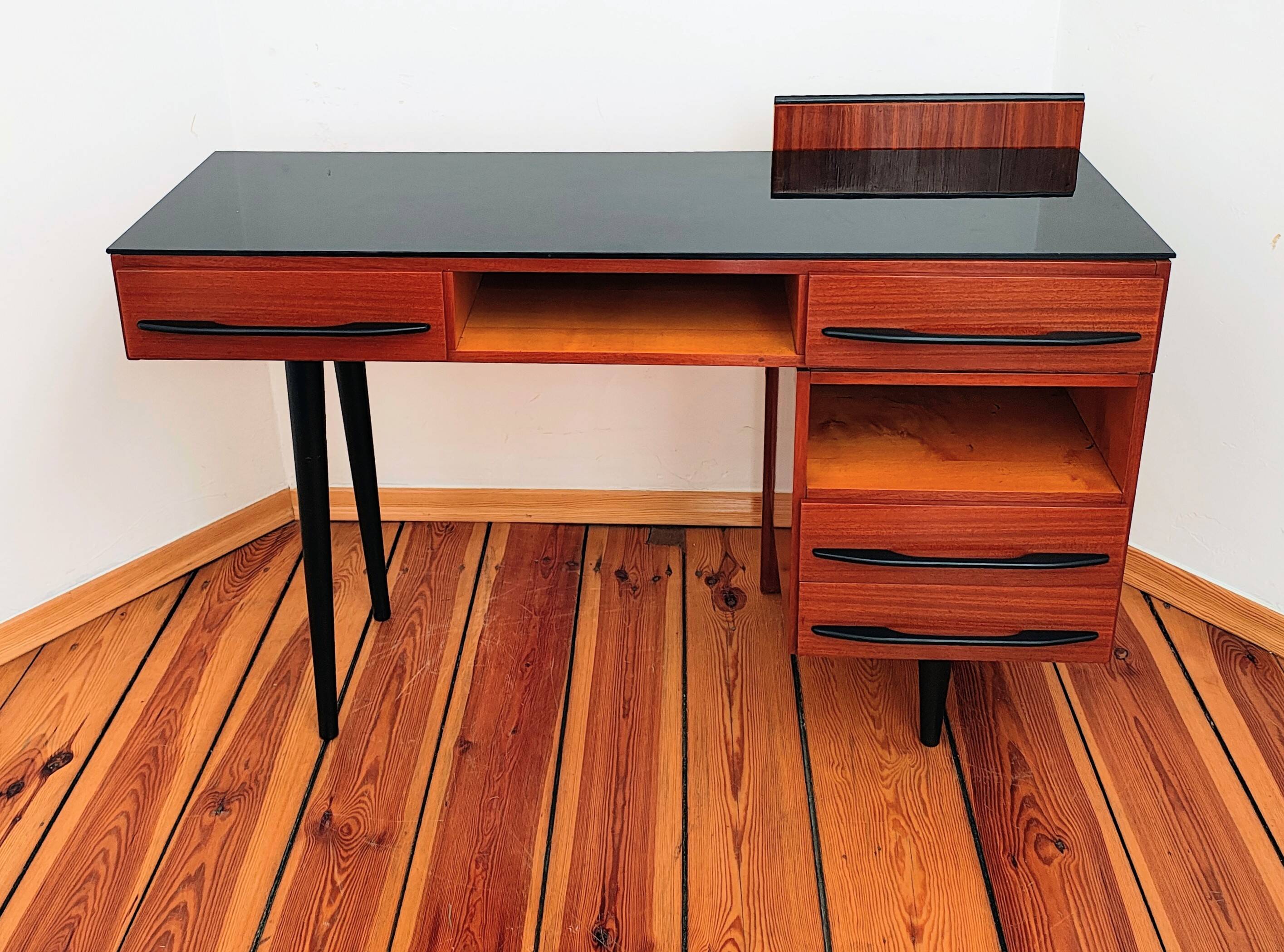 Czechoslovakian Desk by M. Pozar for Up Závody, 1960s, Set of 2