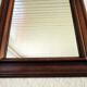 Ancient solid oak mirror