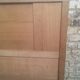Scandinavian style headboard vintage oak wood 50s