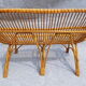 Vintage rattan sofa bench